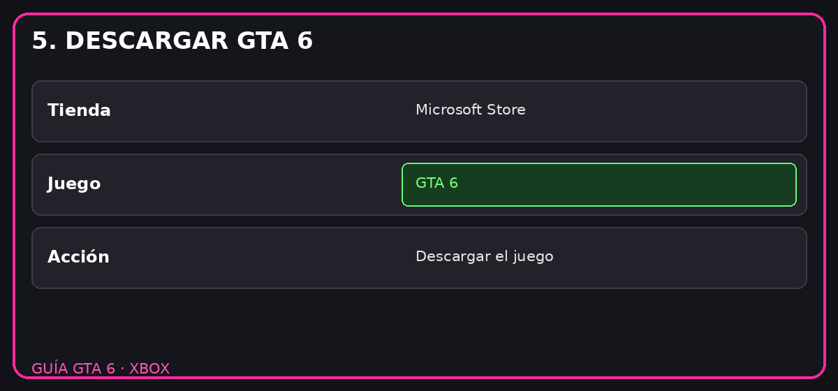 Paso 5: descargar GTA 6